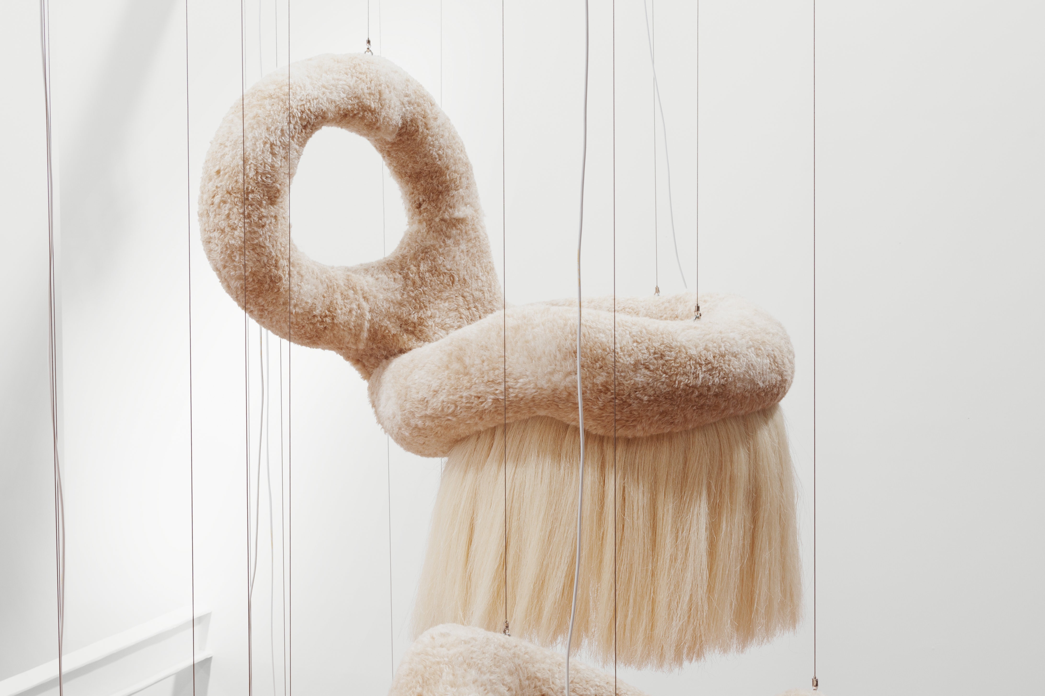Objects stand out against white walls