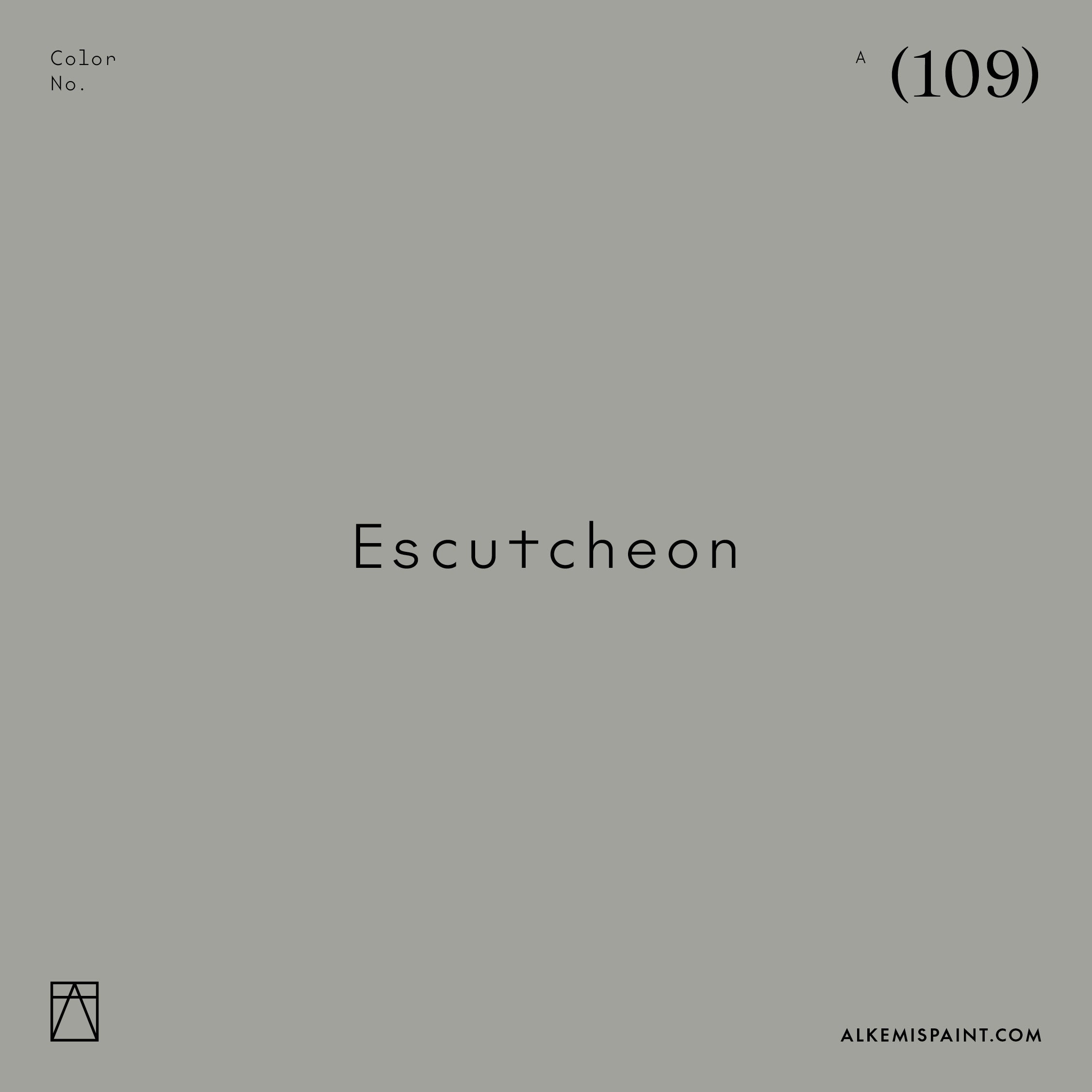 Escutcheon (109) - Grey Mineral Paint