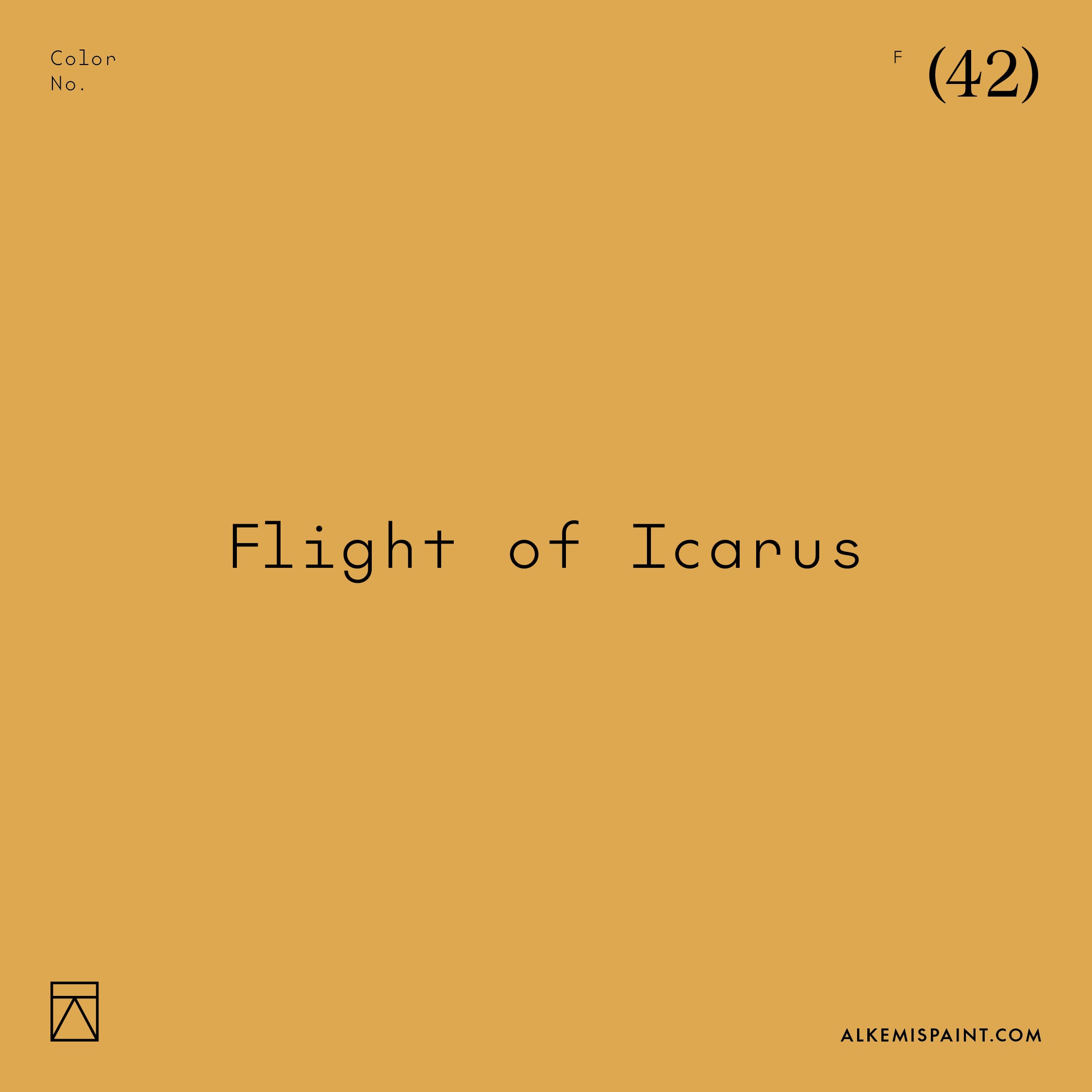 Flight of Icarus (42) - Yellow Mineral Paint