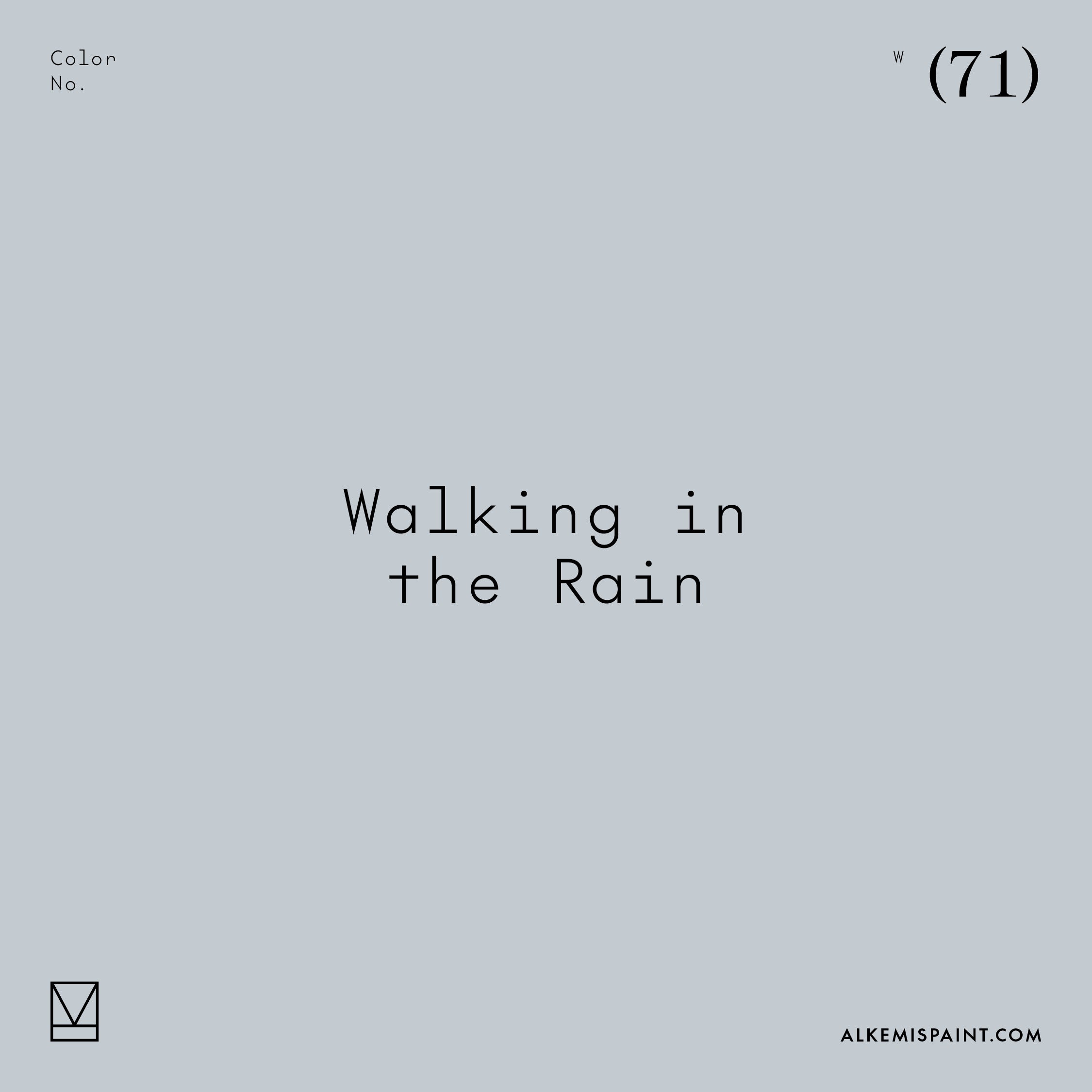 Walking in the Rain (71) - Blue Mineral Paint