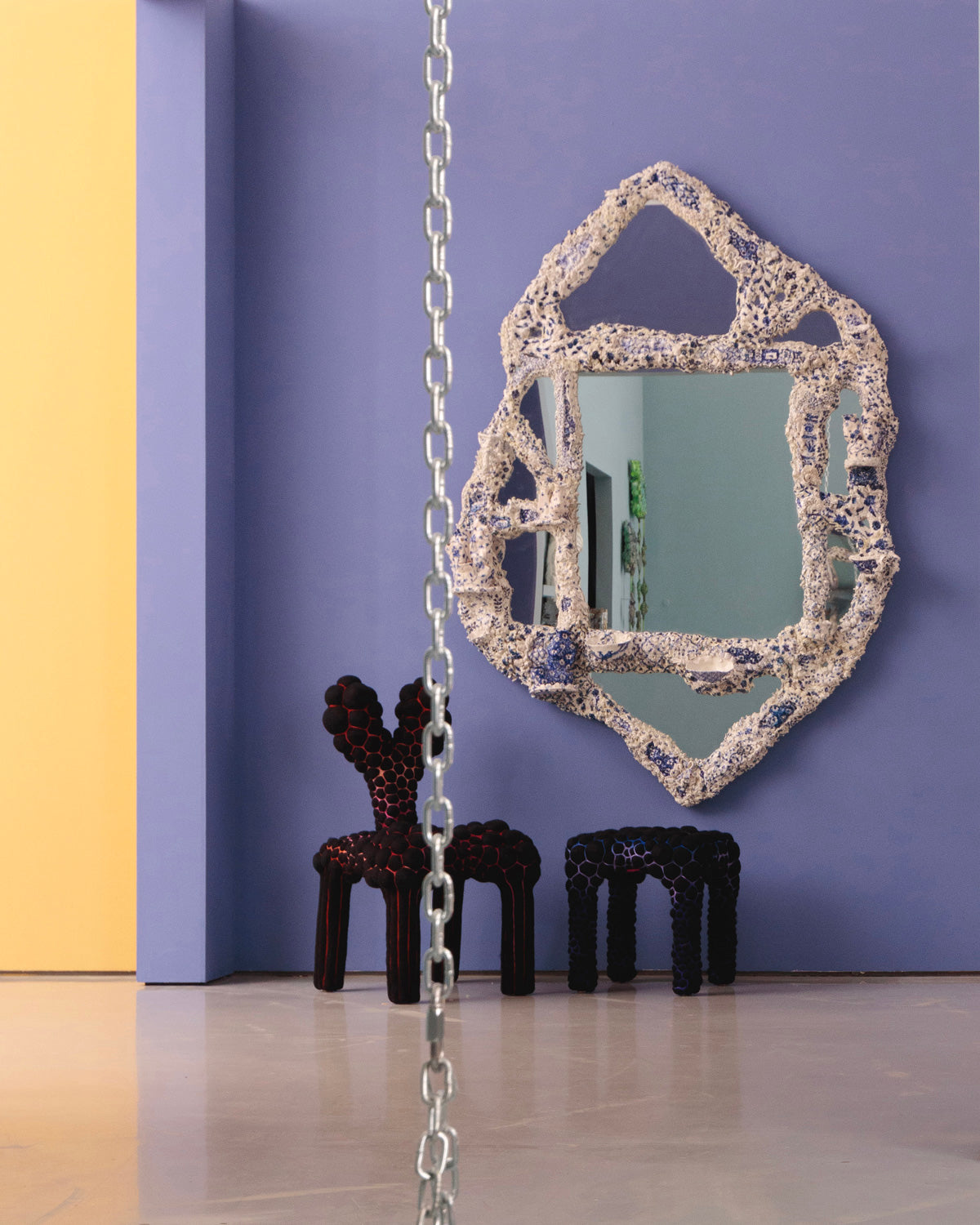 purple mineral paint for interiors
