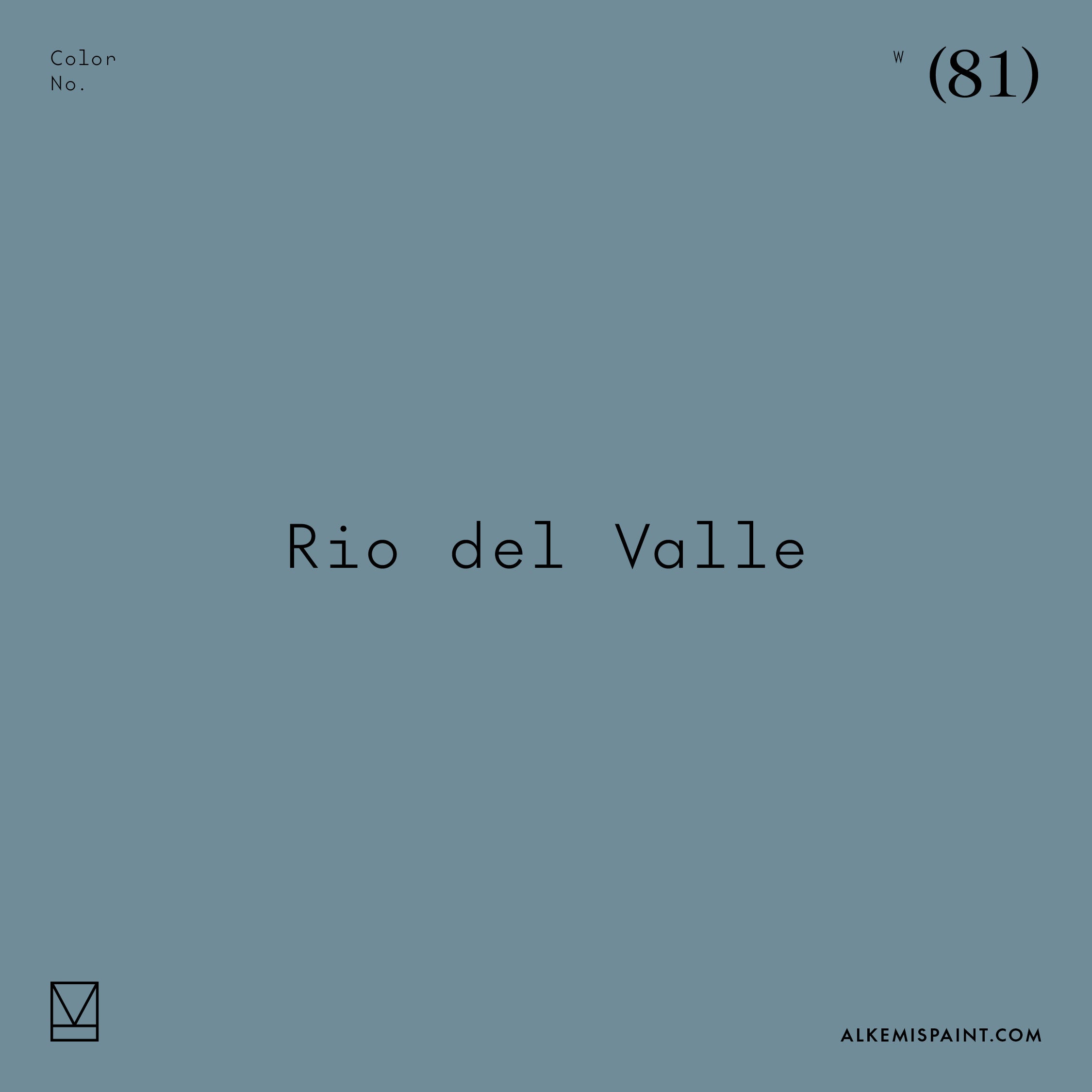 Rio del Valle (81) - Blue Mineral Paint