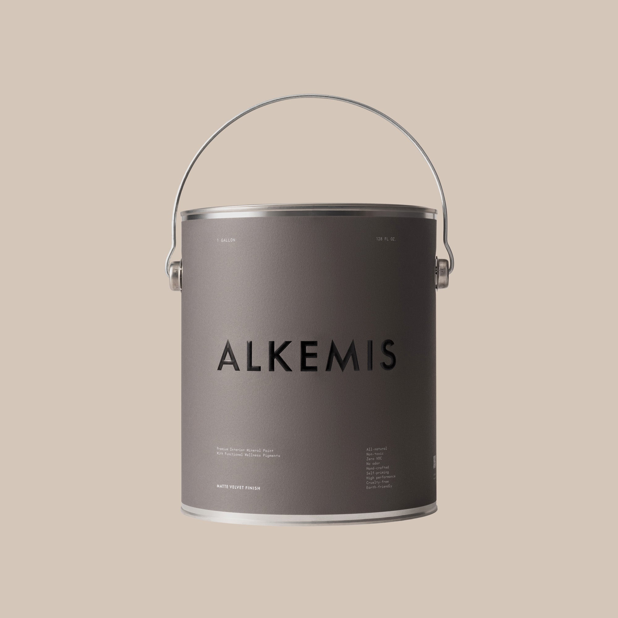 Alkemis beige paint can