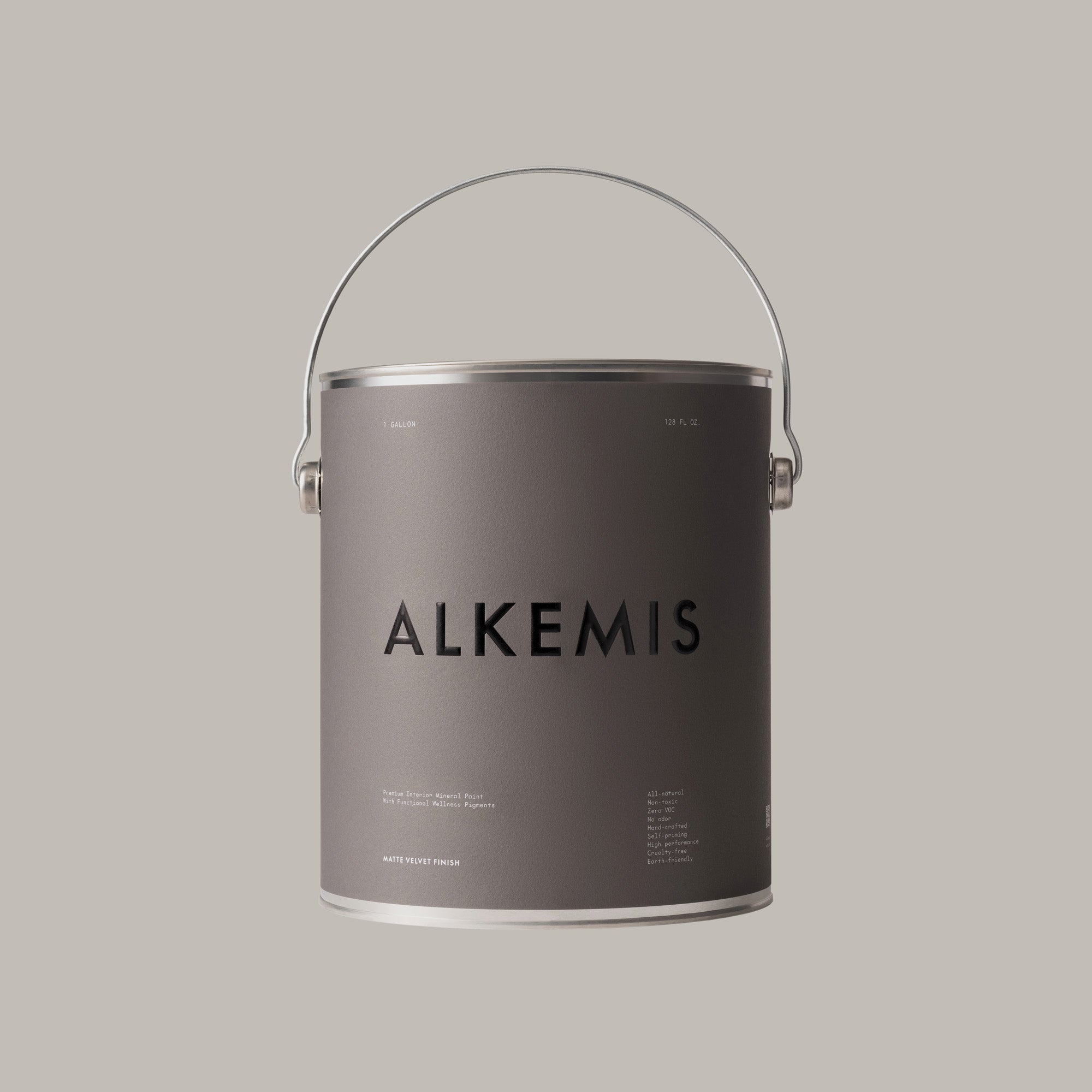 Alkemis grey paint can