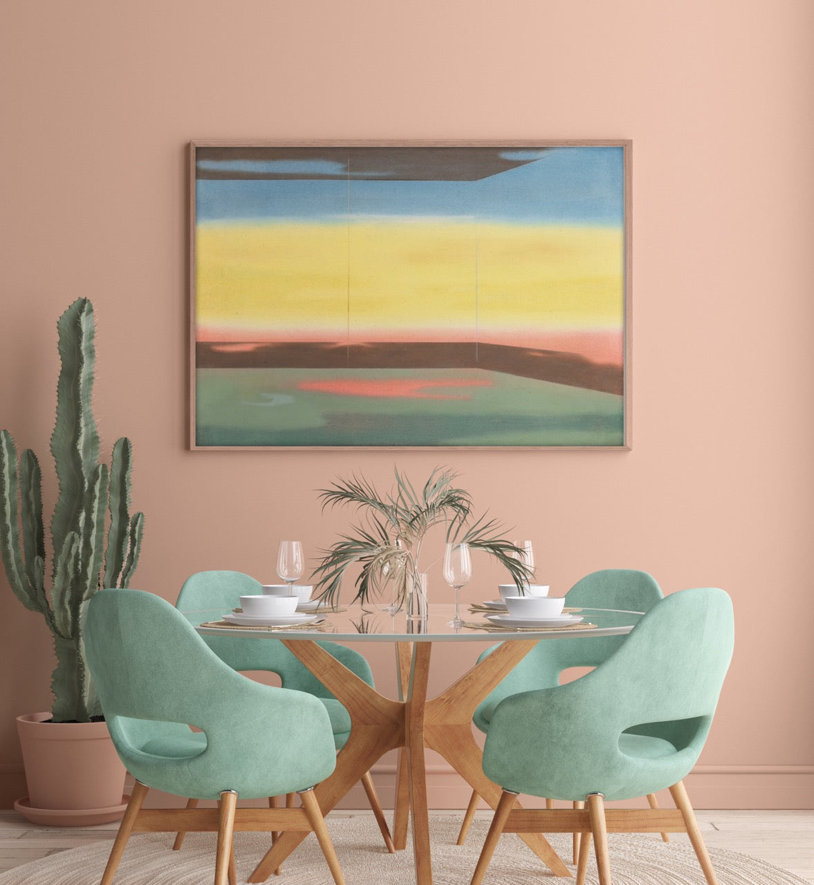 Pink paint for dining room