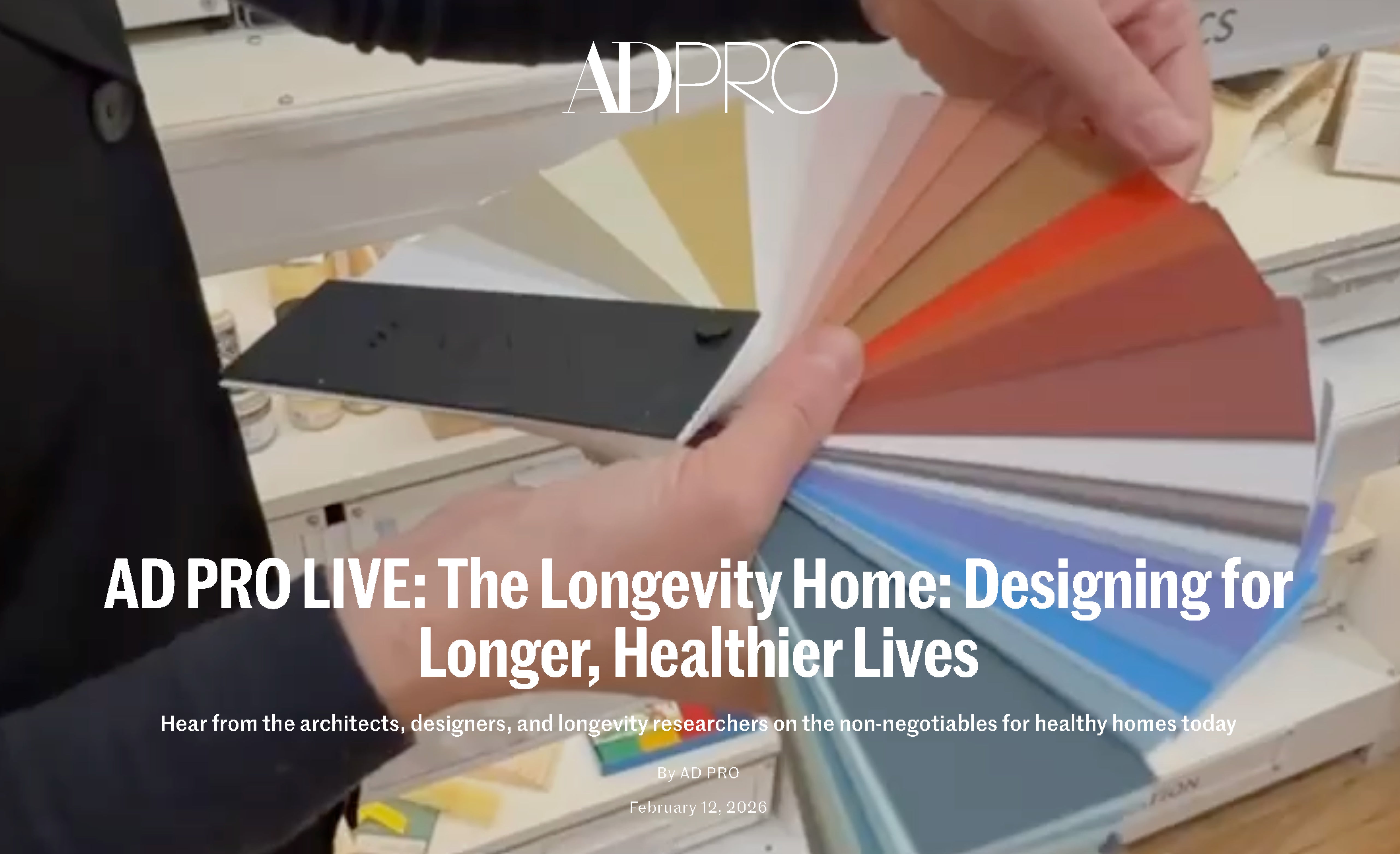 AD PRO LIVE: The Longevity Home: Designing for Longer, Healthier Lives